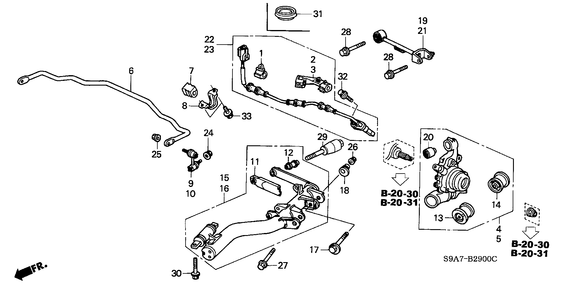 Honda 52400-S9A-981 - Sospensione a ruote indipendenti www.autoricambit.com