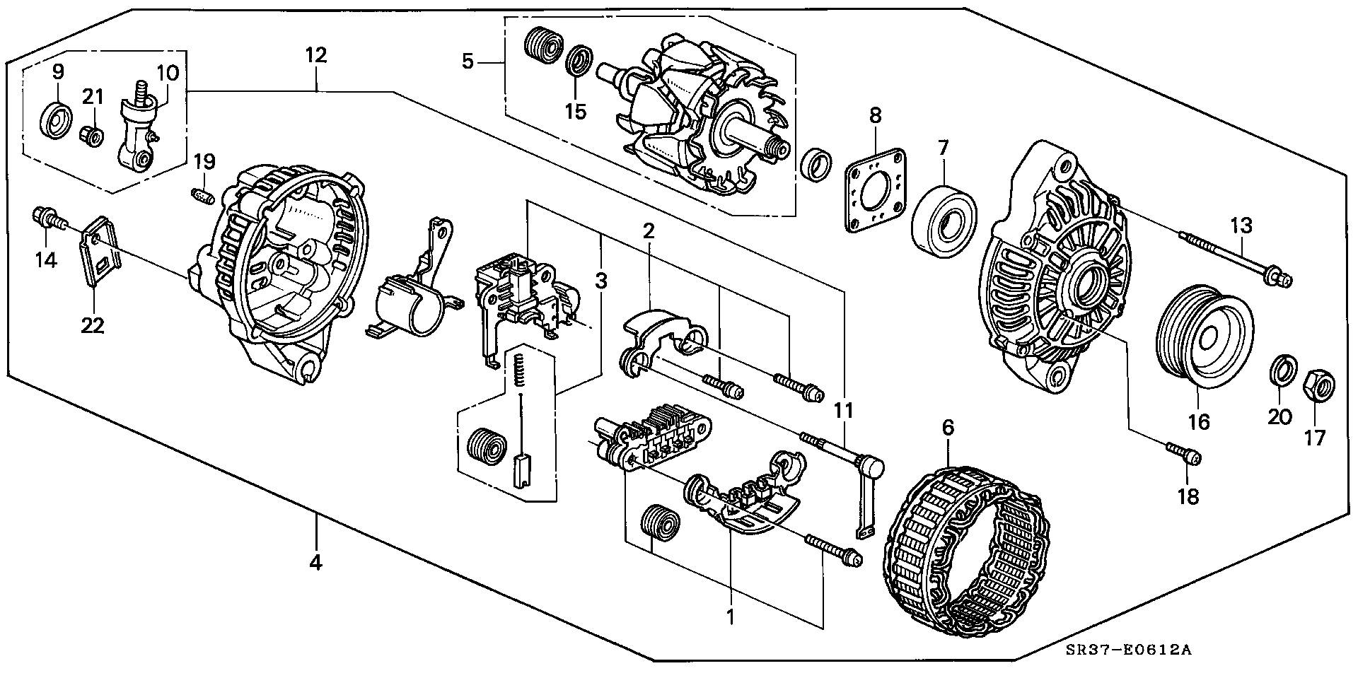 Honda 31114-P01-004 - Puleggia cinghia, Alternatore www.autoricambit.com