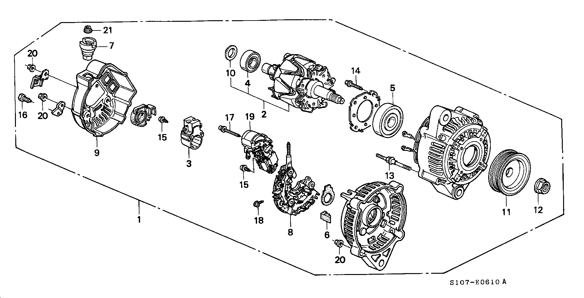 Honda 31100-P3F-E51 - Alternatore www.autoricambit.com