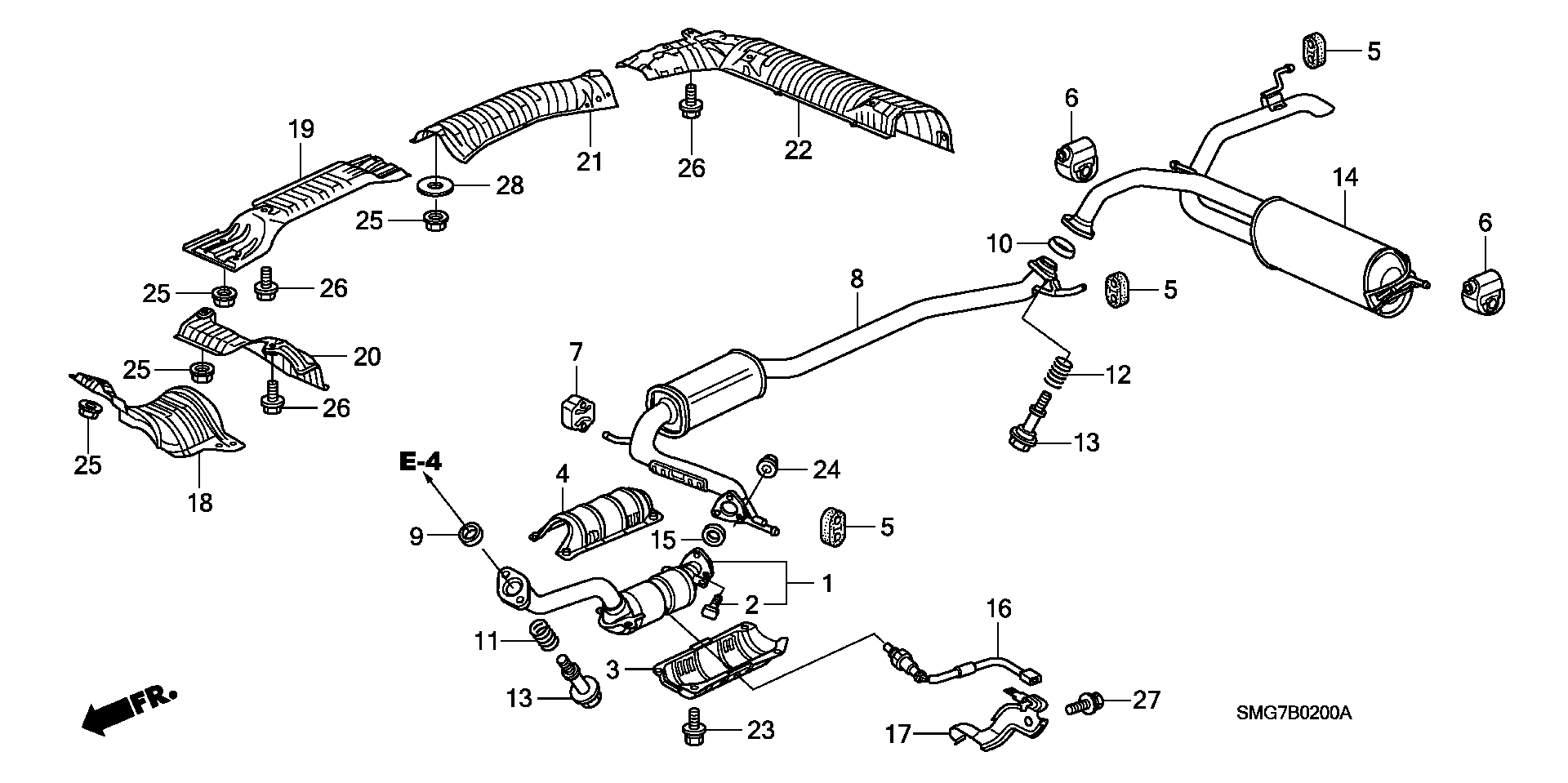 Honda 36532 RSH E01 - Sonda lambda www.autoricambit.com