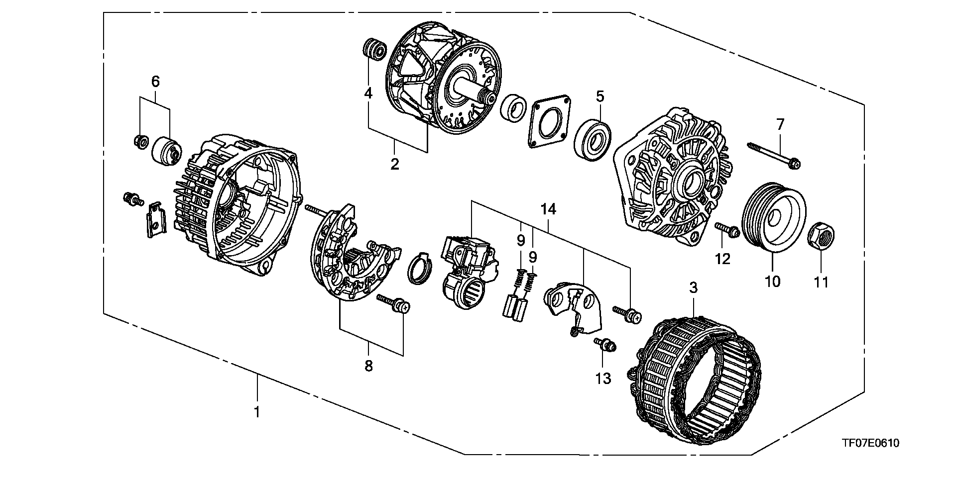 Honda 31114-P01-014 - Puleggia cinghia, Alternatore www.autoricambit.com