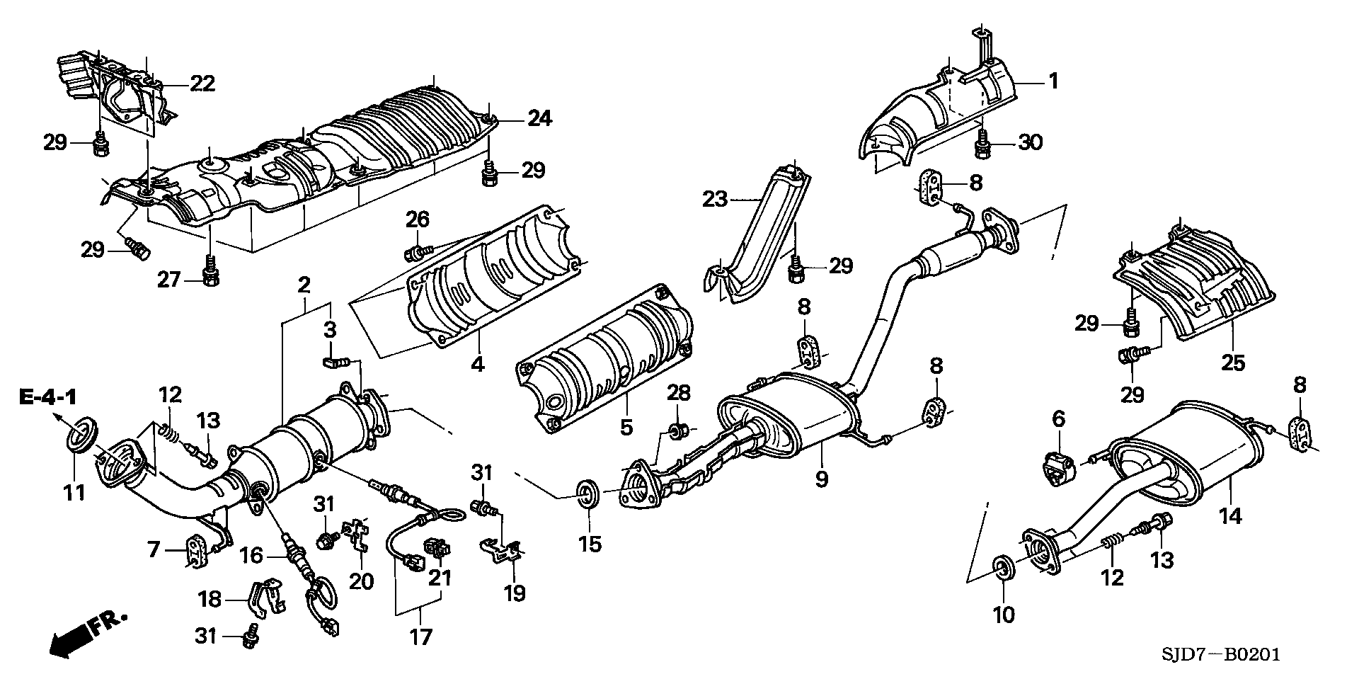 Honda 36531RJJG01 - Sonda lambda www.autoricambit.com