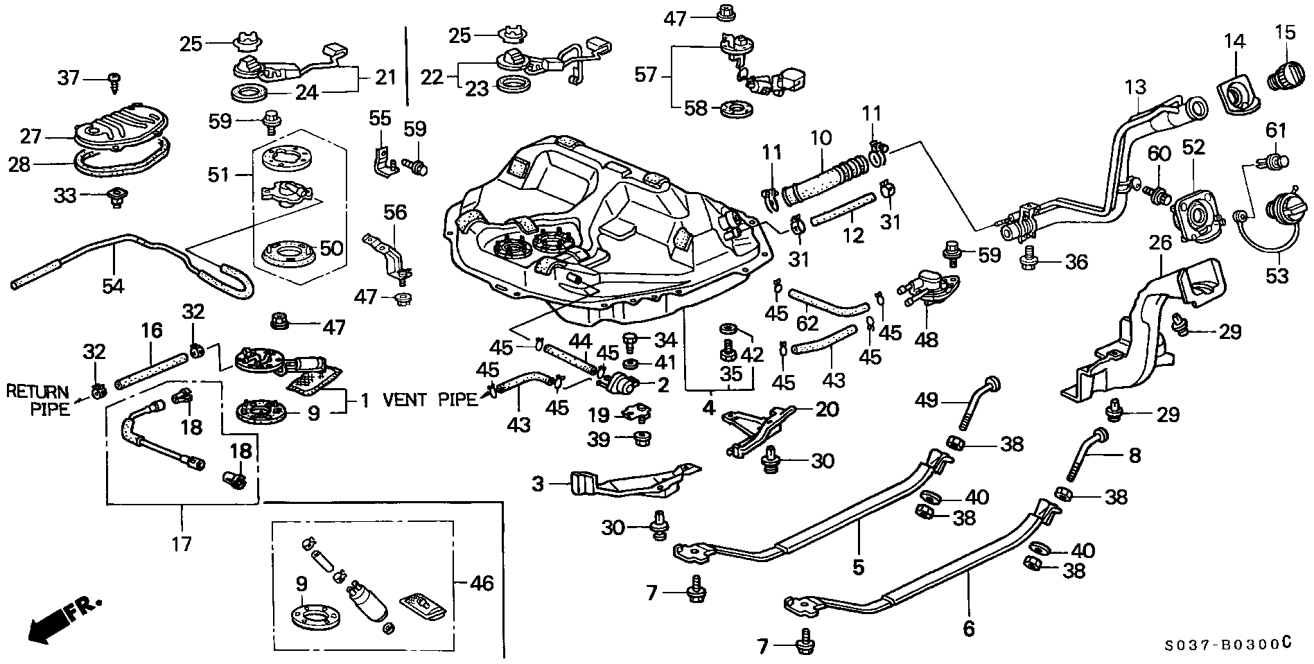 Honda 17040S04G30* - Pompa carburante www.autoricambit.com