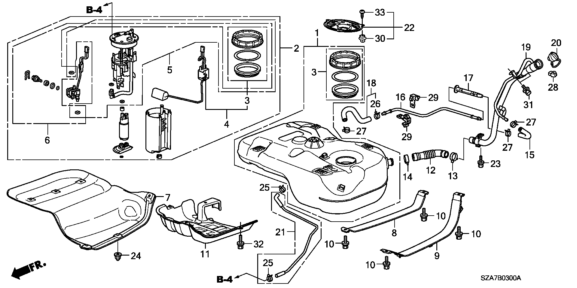 Honda 17048STXA00 - Filtro carburante www.autoricambit.com