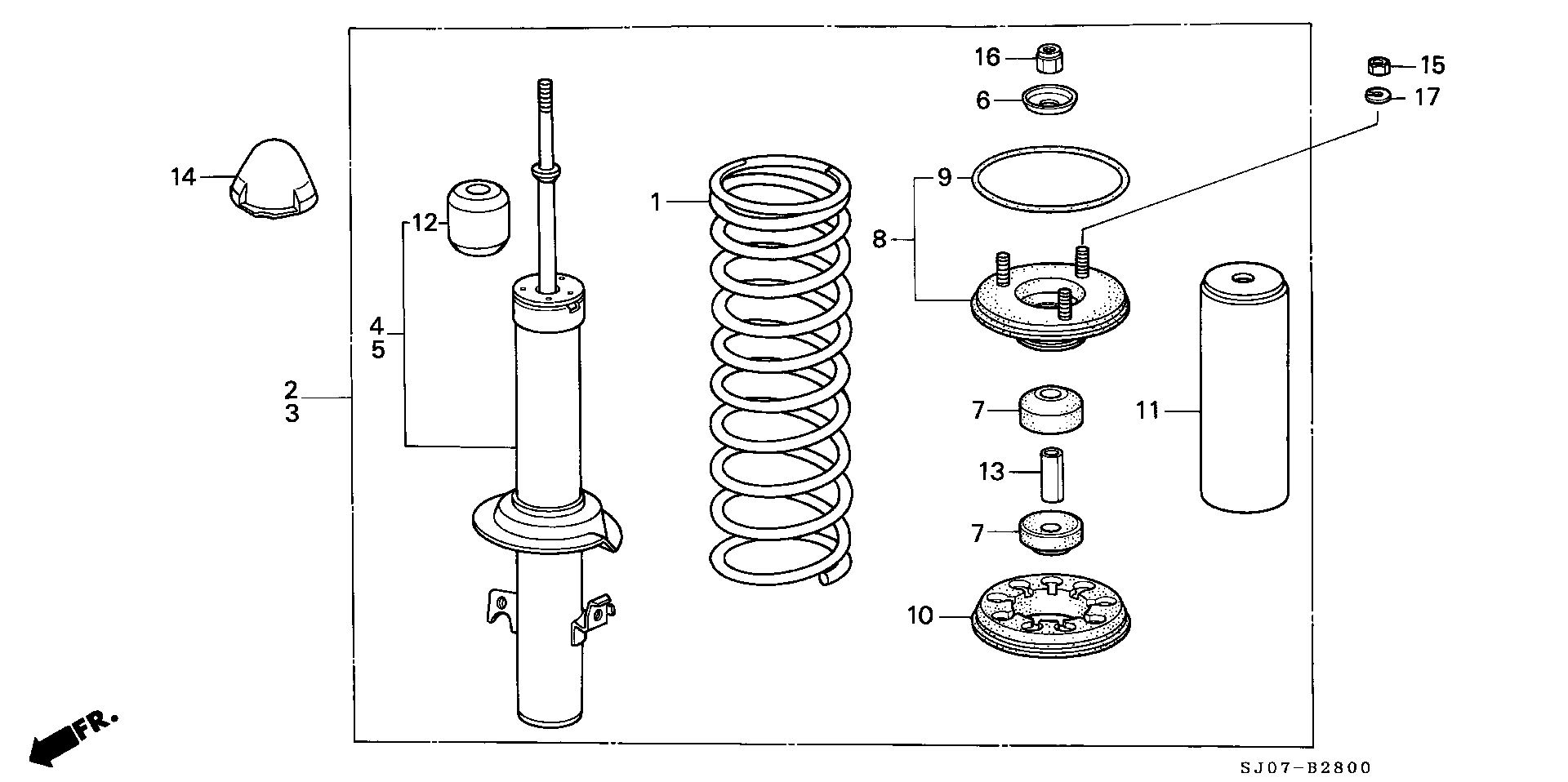 Honda 51605-SE0-G03 - Ammortizzatore www.autoricambit.com