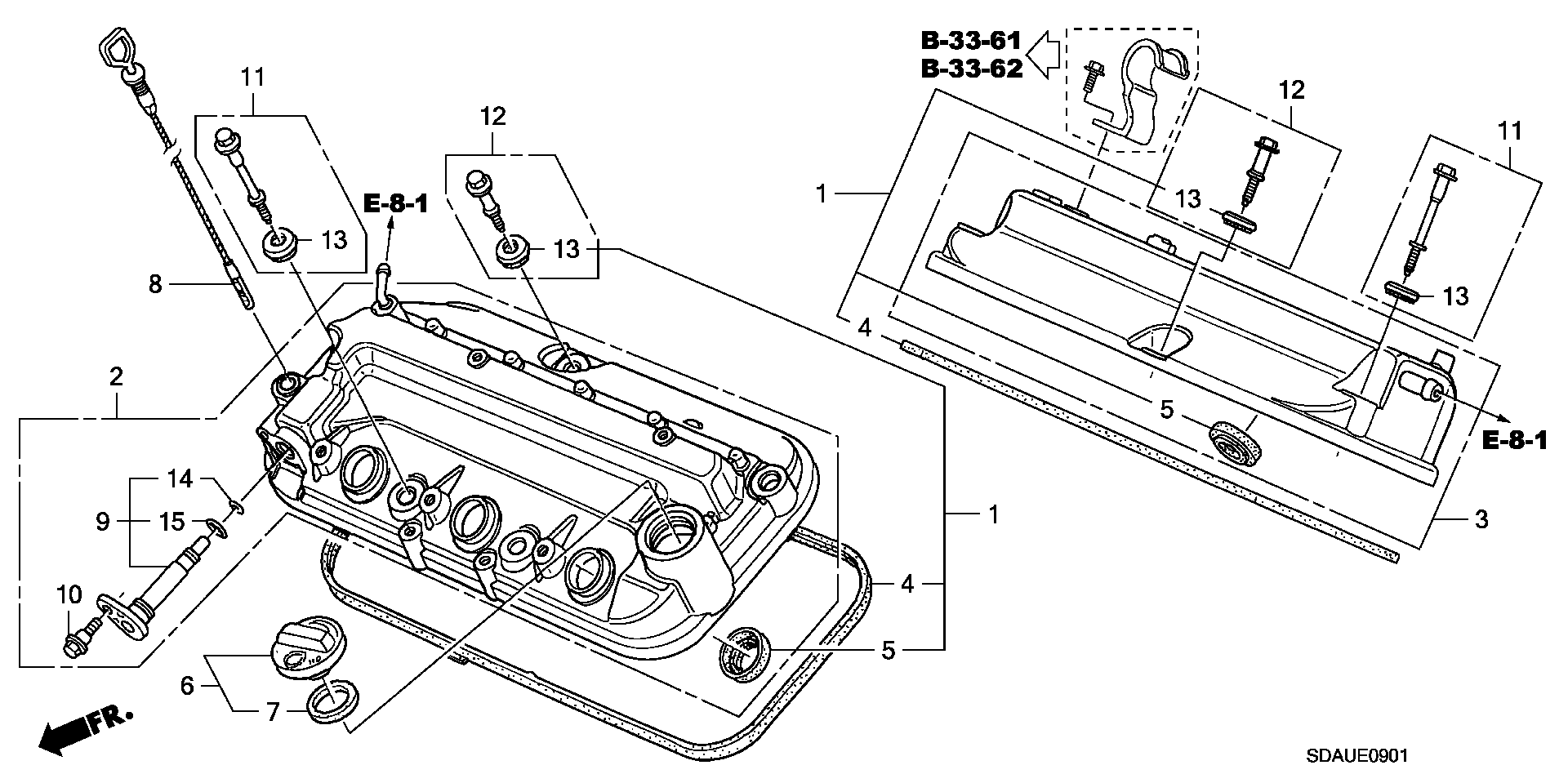 Honda 12341-RCA-A00 - Guarnizione, Copritestata www.autoricambit.com