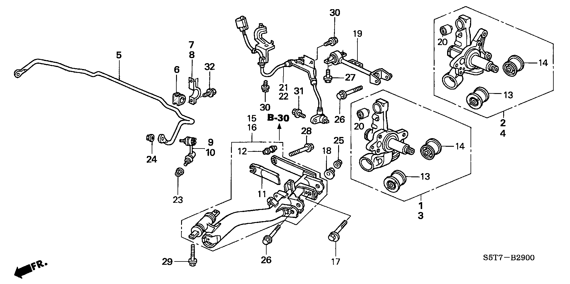 Honda 52321-S5T-J01 - Asta/Puntone, Stabilizzatore www.autoricambit.com