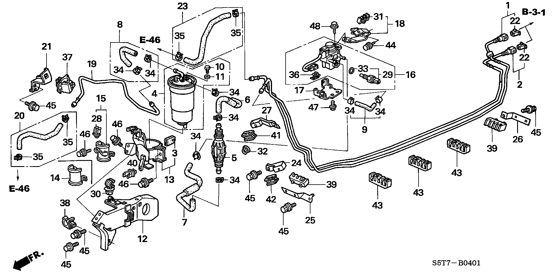 Honda 16901-S6F-E01 - Filtro carburante www.autoricambit.com