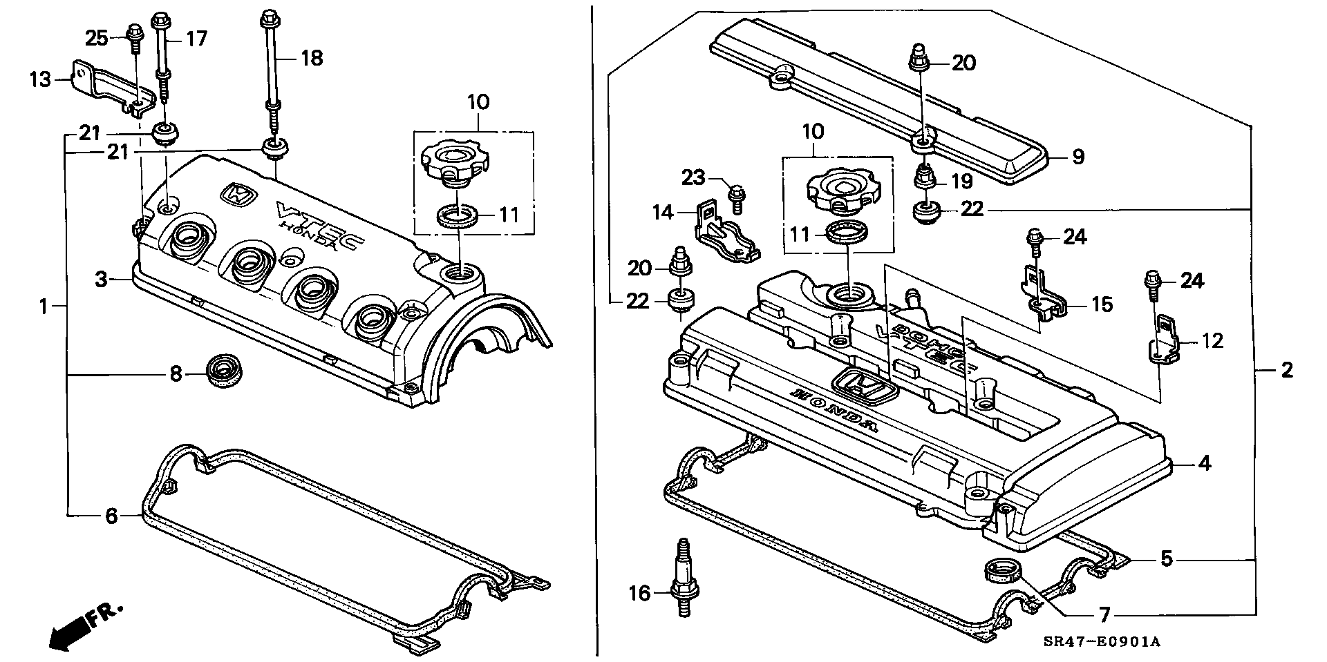 Honda 12341-P08-000 - Guarnizione, Copritestata www.autoricambit.com