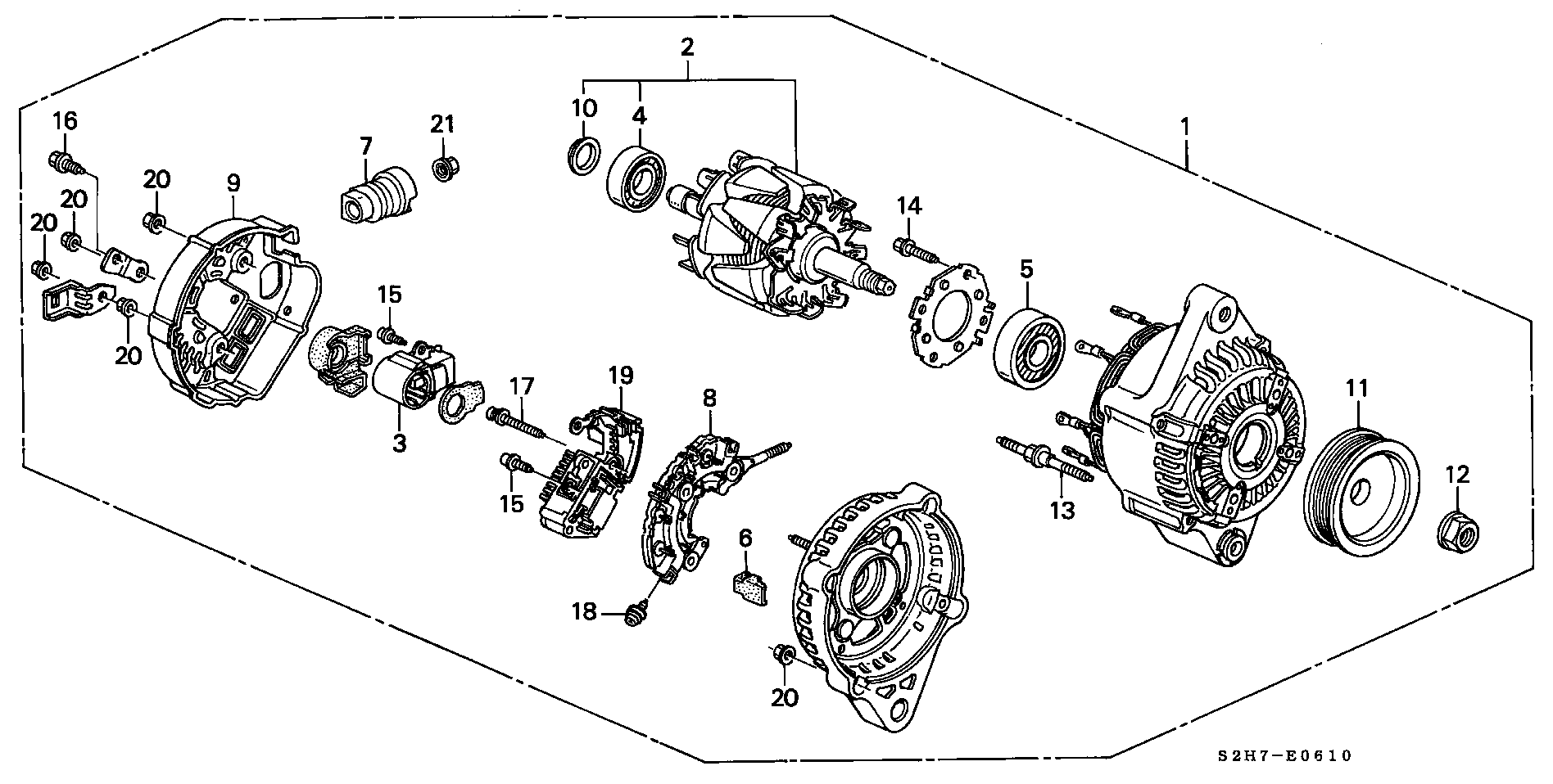 Honda 31 100-PEL-E01 - Alternatore www.autoricambit.com