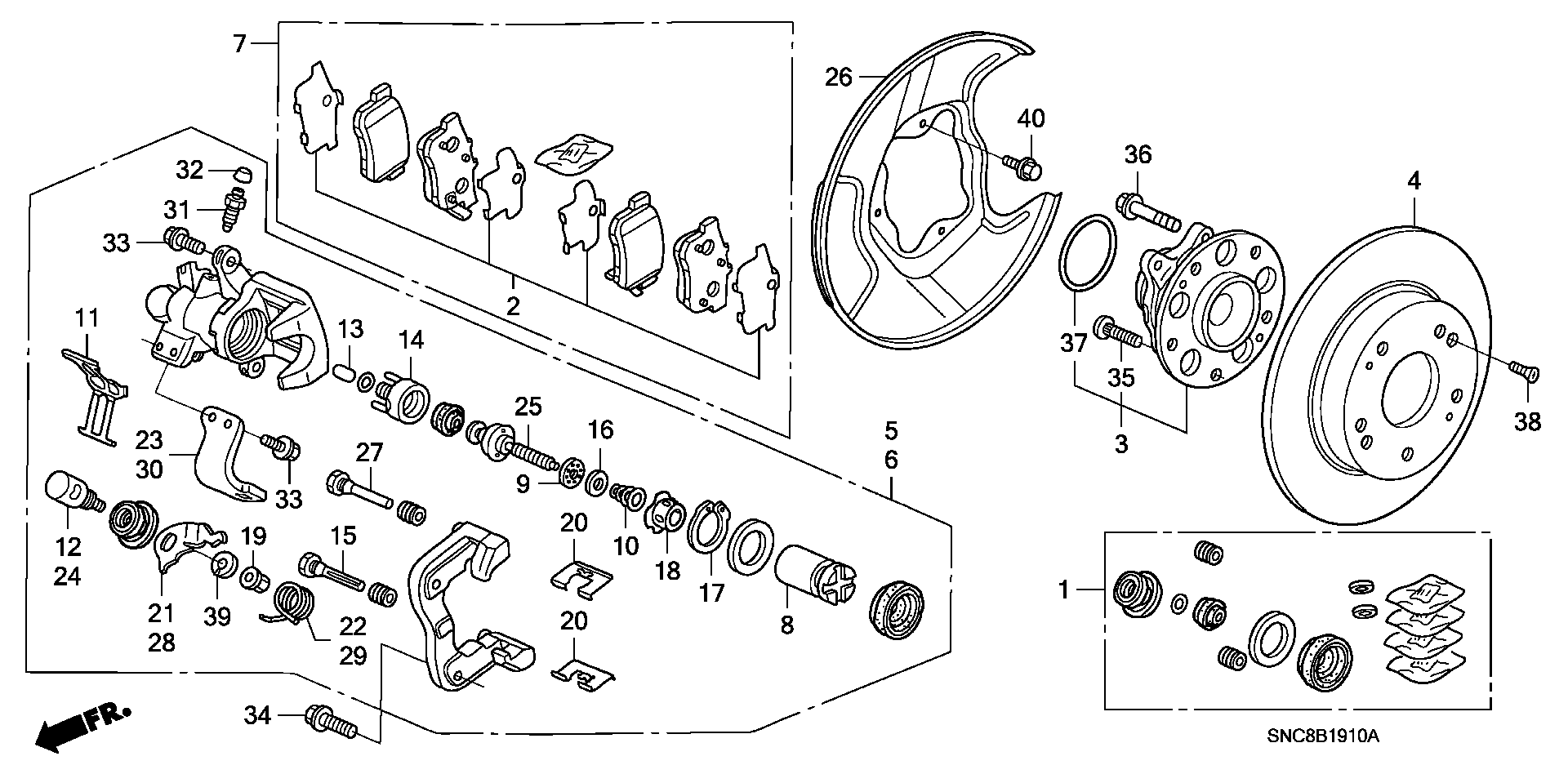 Honda 42200-SNA-A51 - Kit cuscinetto ruota www.autoricambit.com