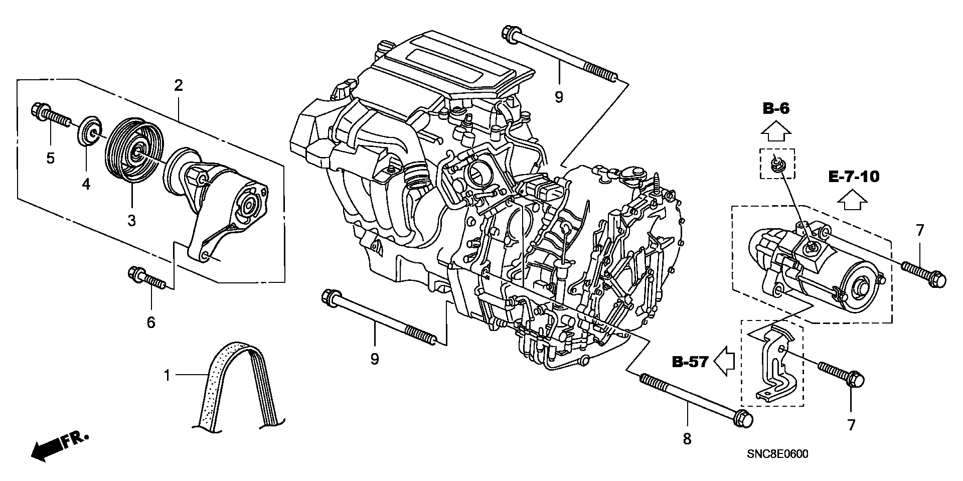 Honda 19230-RMX-003 - Cinghia Poly-V www.autoricambit.com