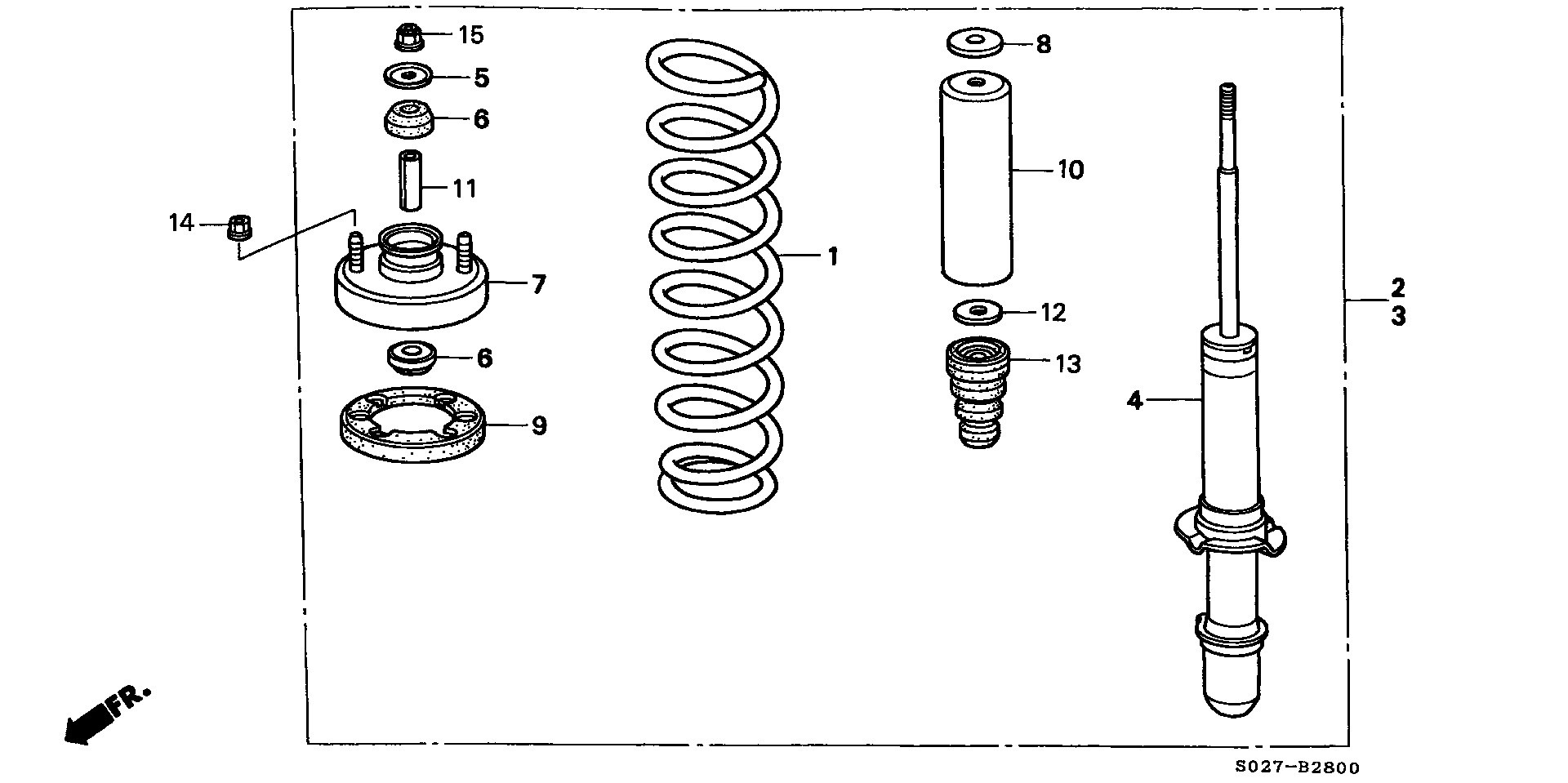 Honda 51722-SR0-003 - RUBBER, FR. BUMP STOPPER(BASF) www.autoricambit.com