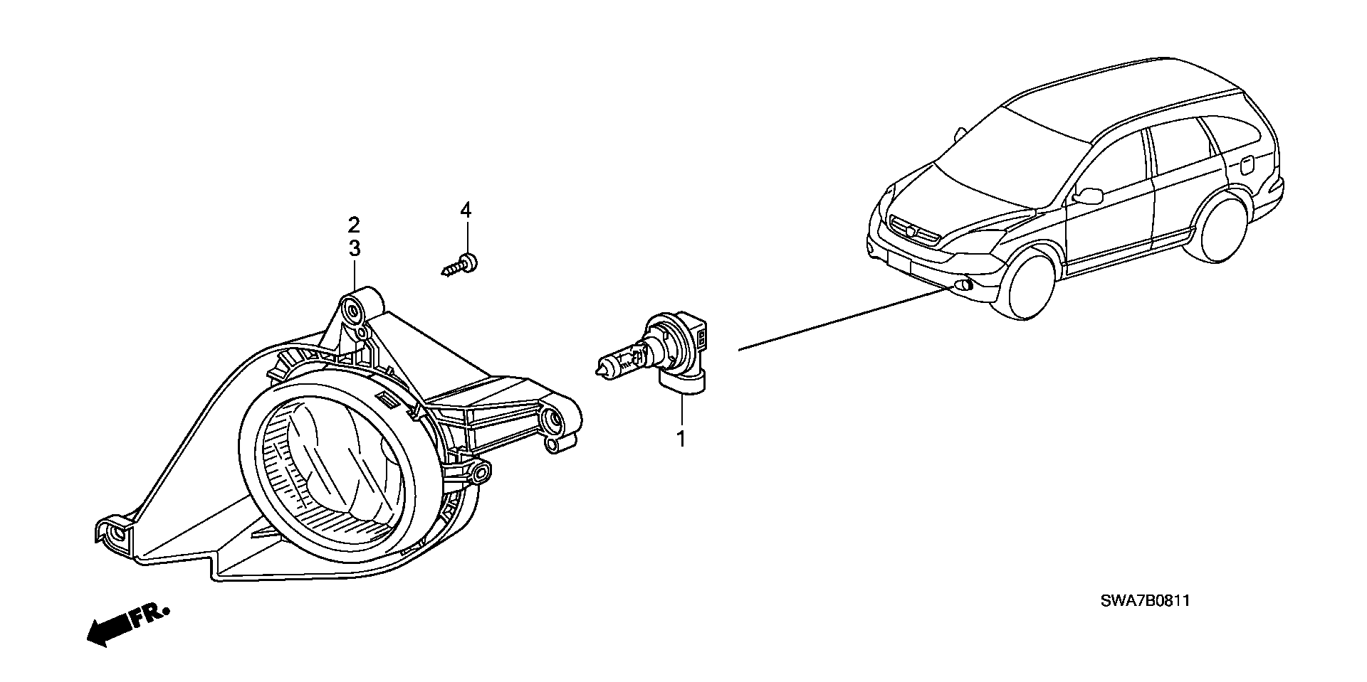 Honda 33165-SMG-E01 - Lampadina, Faro di svolta www.autoricambit.com