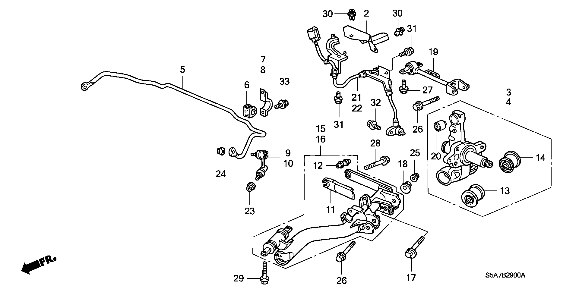 Honda 57470-S5A-013 - Sensore, N° giri ruota www.autoricambit.com