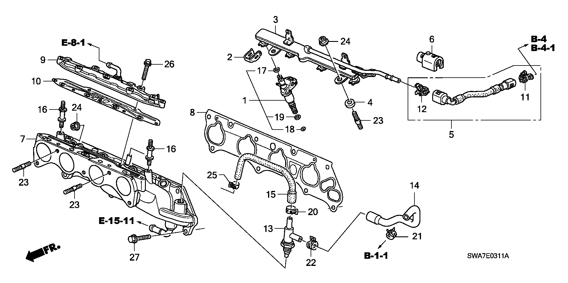 Honda 17105-RAA-A01 - Guarnizione, Collettore aspirazione www.autoricambit.com