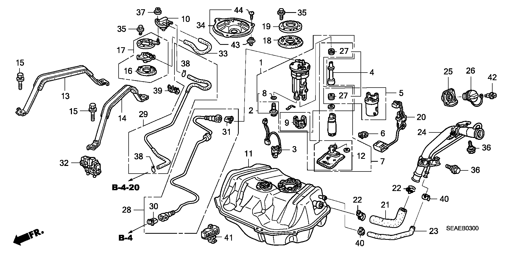 Honda 16010-SDC-E01 - Filtro carburante www.autoricambit.com