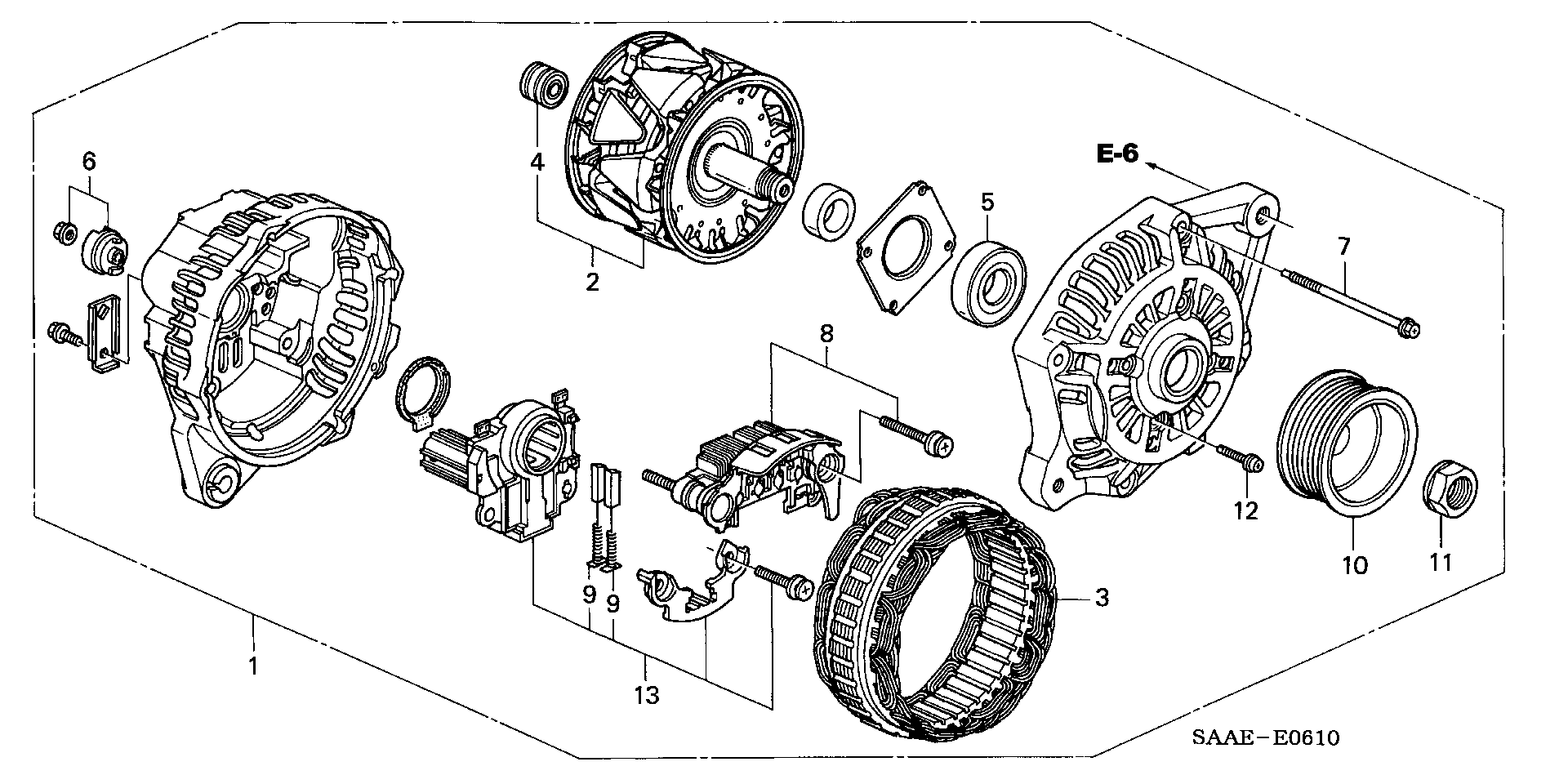 Honda 31 100-PWA-004 - Alternatore www.autoricambit.com