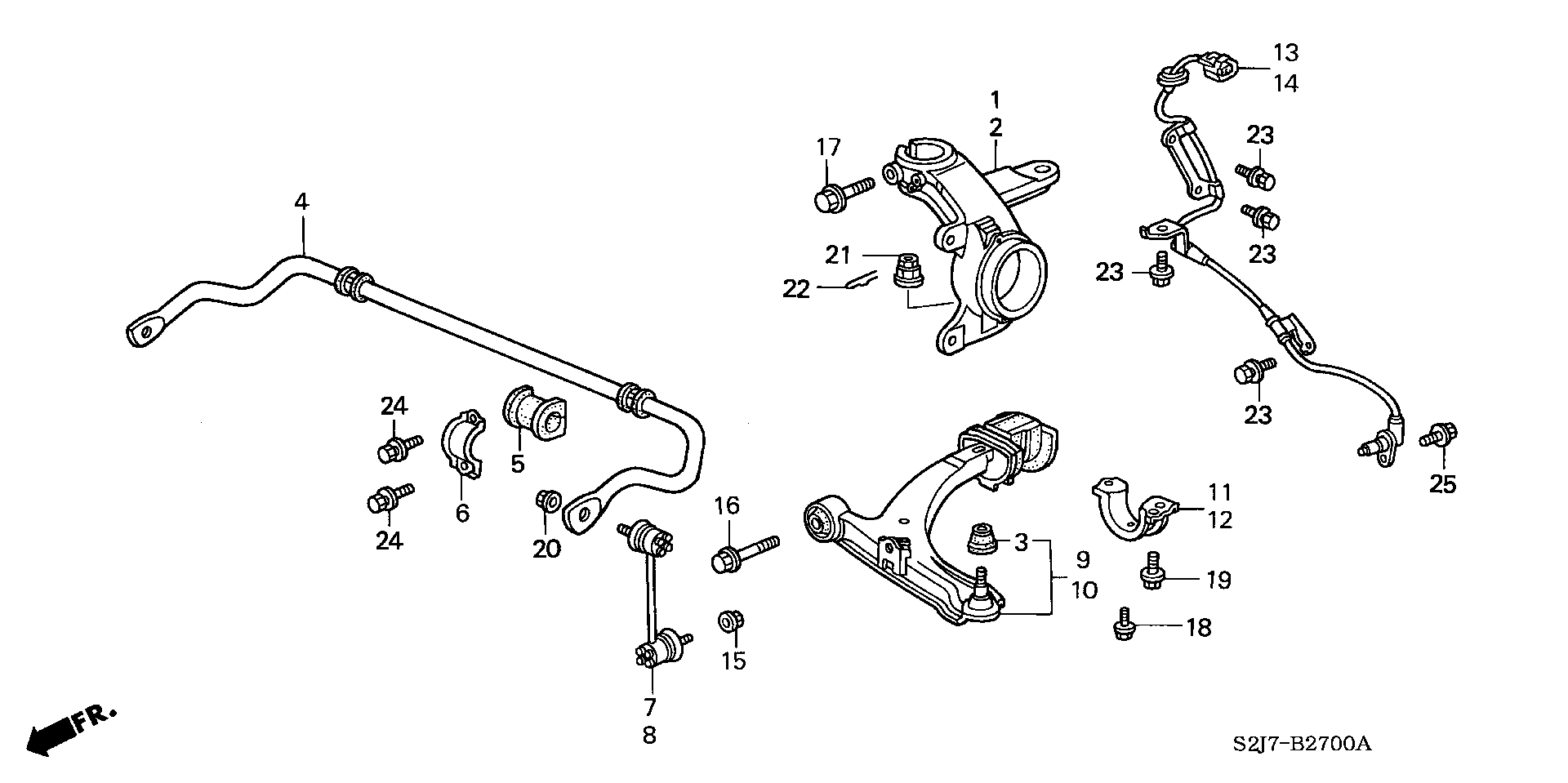 Honda 51321-S2H-003 - Asta/Puntone, Stabilizzatore www.autoricambit.com