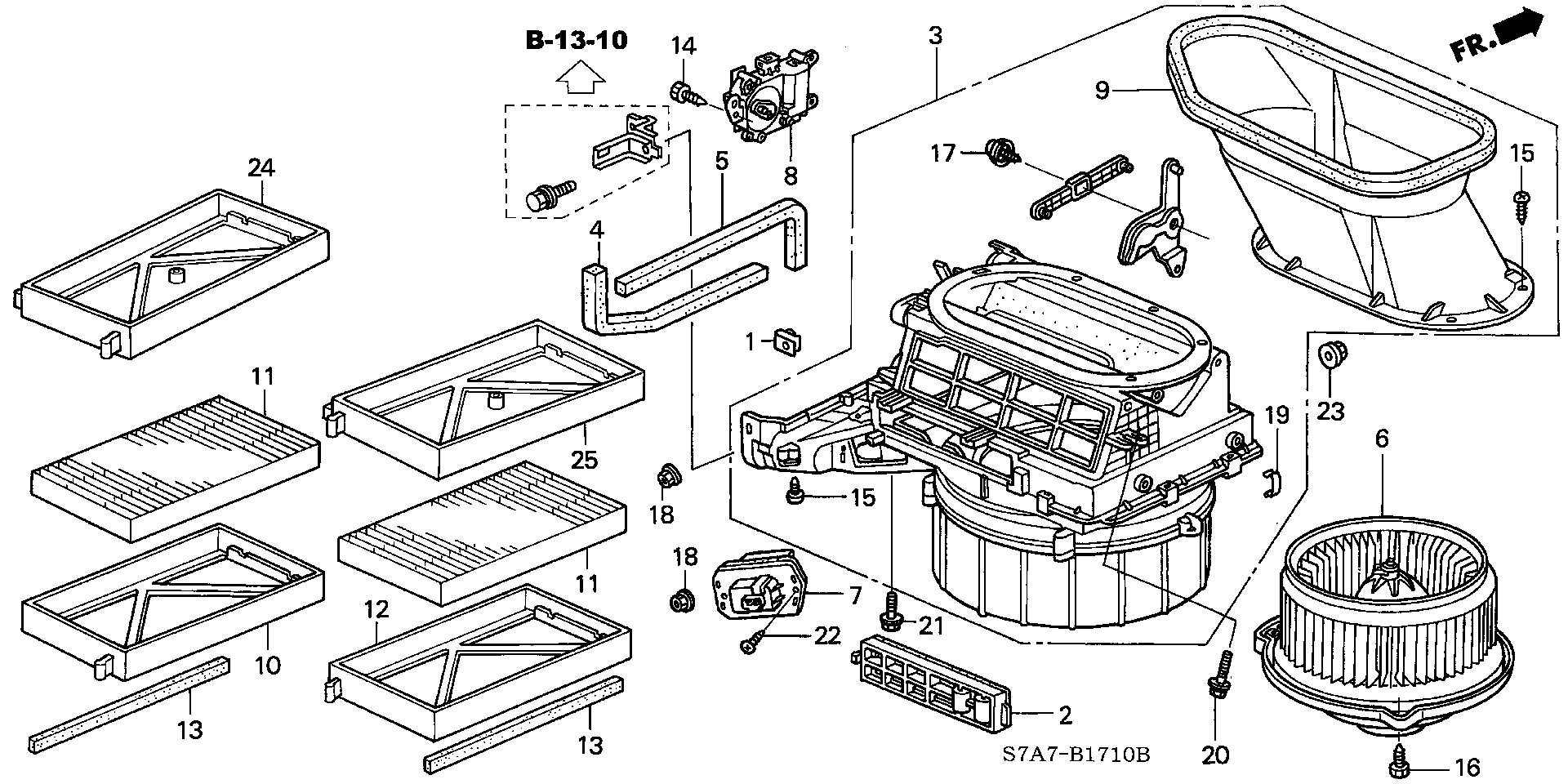 Honda 80292-S7A-003 - Filtro, Aria abitacolo www.autoricambit.com