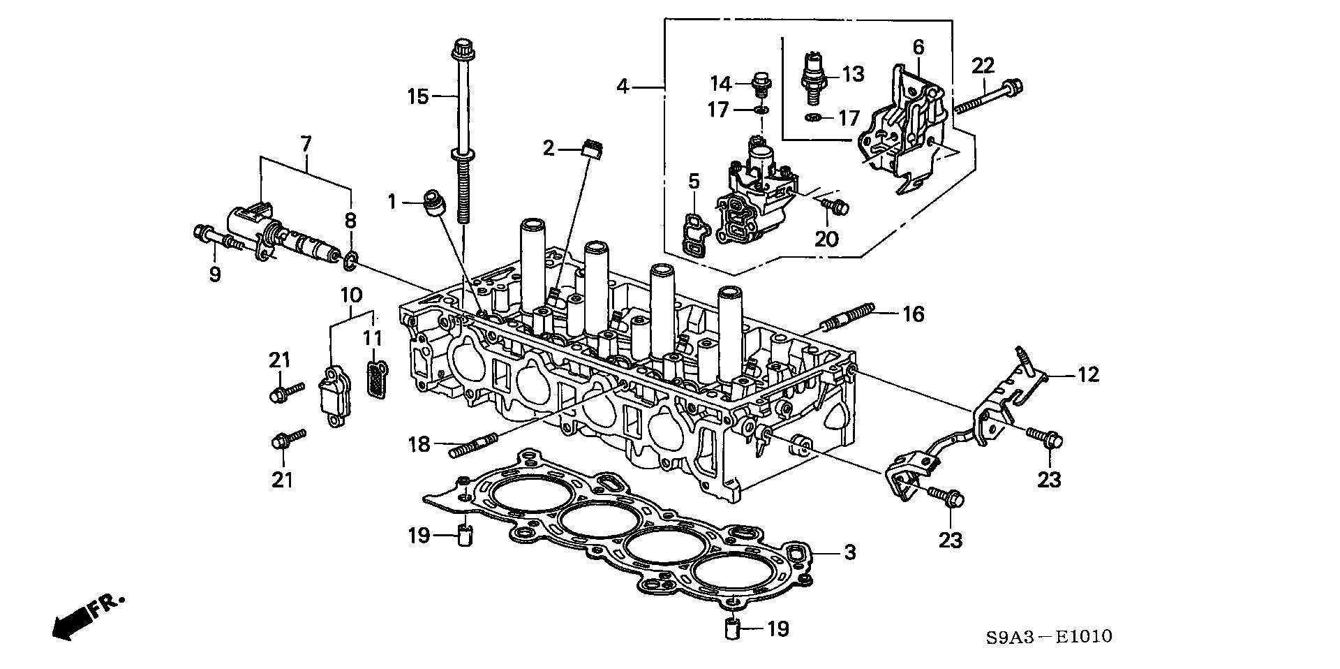 Honda 12210-PZ1-004 - Anello tenuta, Stelo valvola www.autoricambit.com