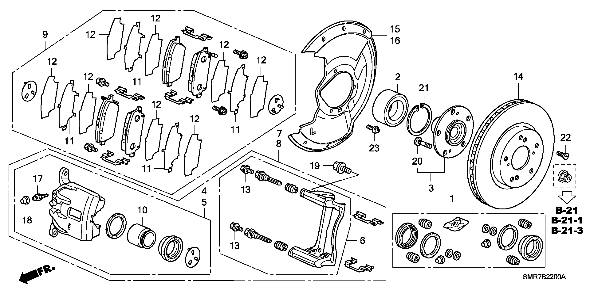 Honda 45251-SMG-G10 - Discofreno www.autoricambit.com