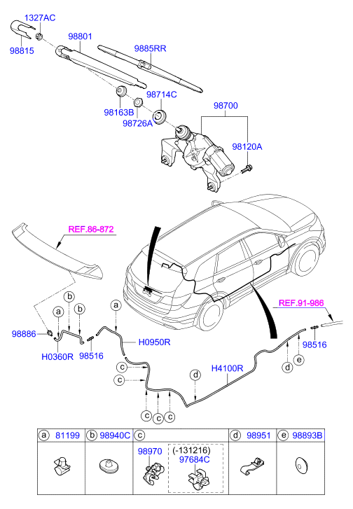 Hyundai 98850-2W000 - Spazzola tergi www.autoricambit.com