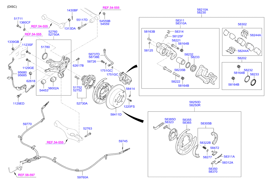 Hyundai 527732G000 - Silent Block, Supporto Braccio Oscillante www.autoricambit.com