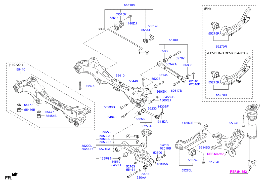 KIA 55220-3S000 - Silent Block, Supporto Braccio Oscillante www.autoricambit.com