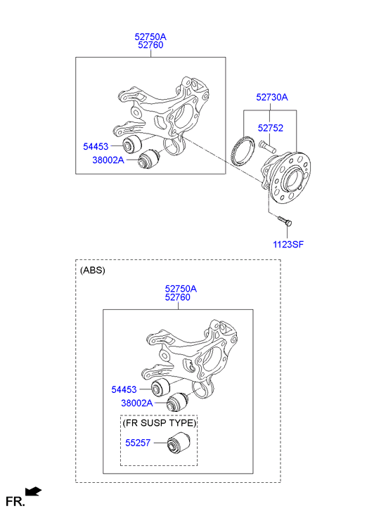 Hyundai 52773-3R000 - Silent Block, Supporto Braccio Oscillante www.autoricambit.com