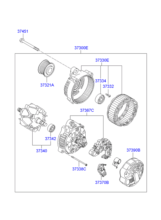 Hyundai 373002G500* - Alternatore www.autoricambit.com