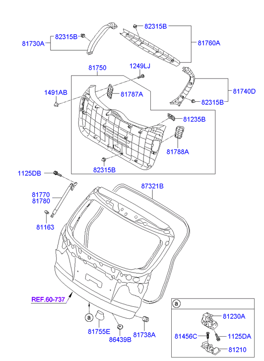 KIA 817702Y000 - Ammortizatore pneumatico, Cofano bagagli /vano carico www.autoricambit.com