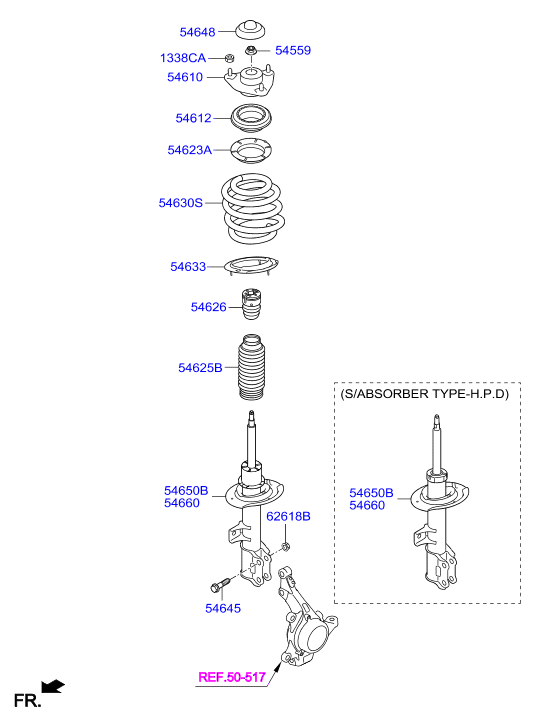 KIA 546123W000 - Supporto ammortizzatore a molla www.autoricambit.com