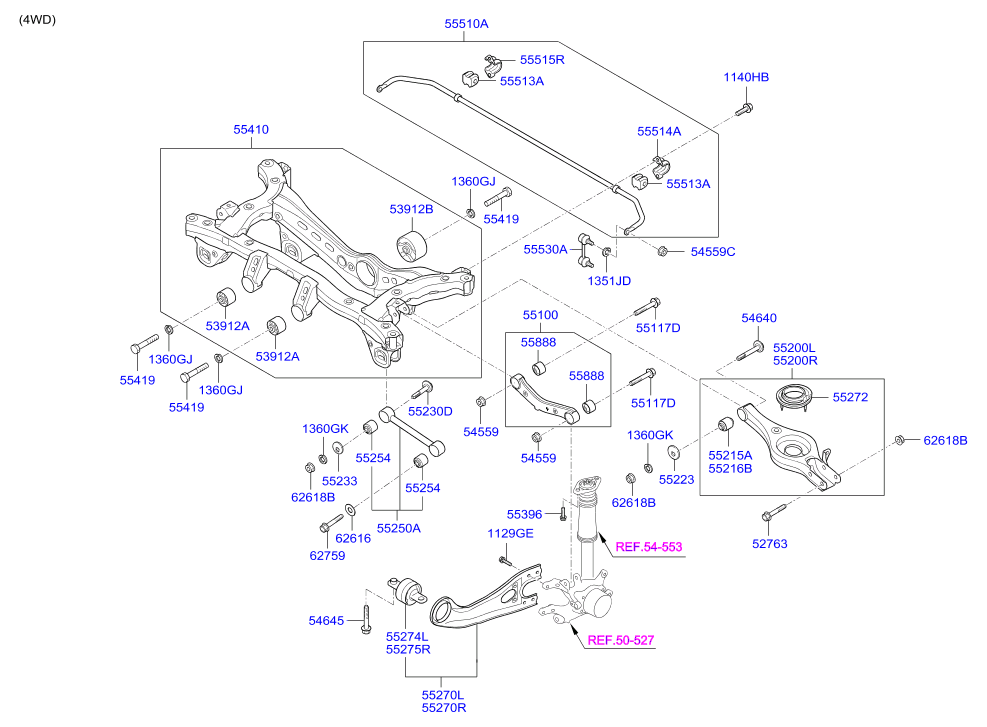 Hyundai 55100 2S050 - Sospensione a ruote indipendenti www.autoricambit.com