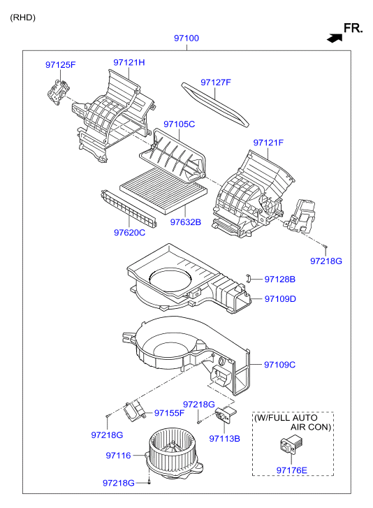 Hyundai 97113-2Y000 - Ventilatore abitacolo www.autoricambit.com