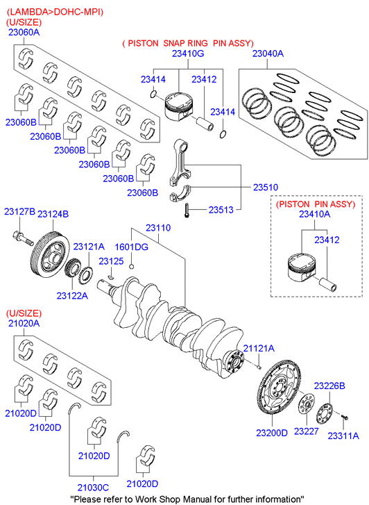 KIA 23124-3C201 - Puleggia cinghia, Albero a gomiti www.autoricambit.com