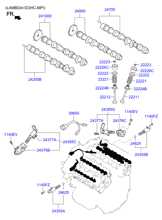 Hyundai 222113C810 - Valvola di aspirazione www.autoricambit.com