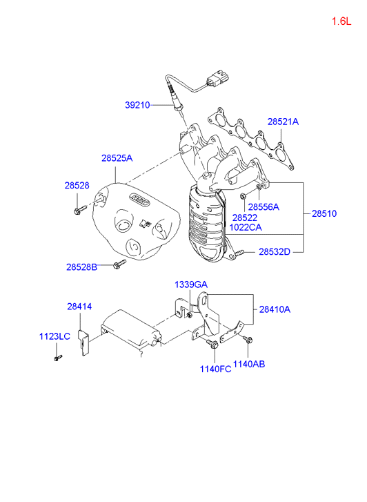 KIA 39210-23500 - Sonda lambda www.autoricambit.com