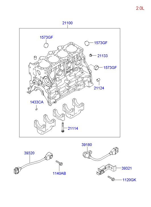 Hyundai 39250-23500 - Sensore di detonazione www.autoricambit.com