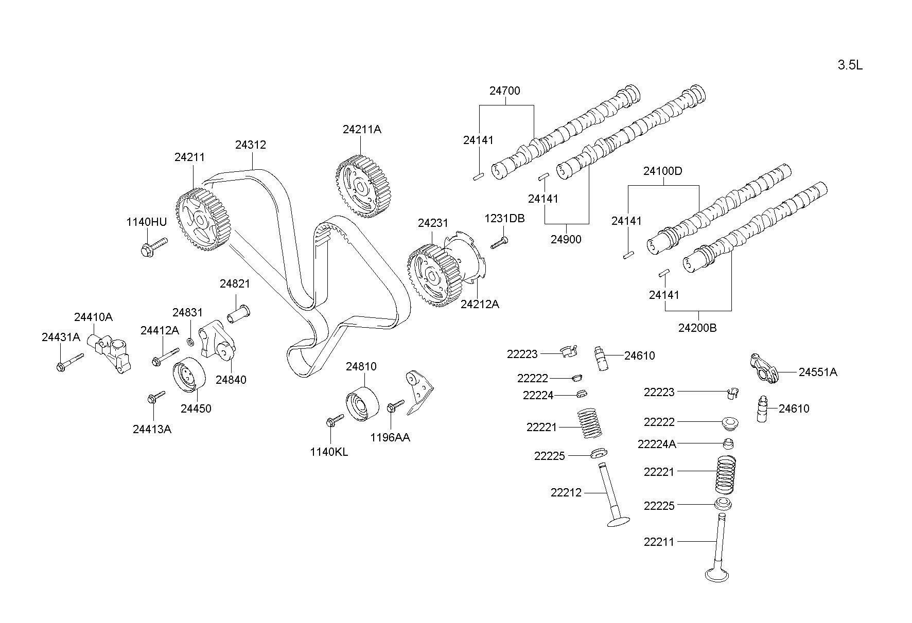 Mitsubishi 2431542200 - Cinghia dentata www.autoricambit.com