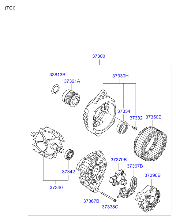 Hyundai 37300 2B760 - Alternatore www.autoricambit.com