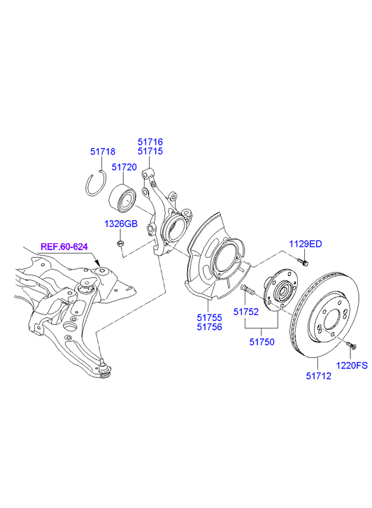 KIA 51712 1M500 - Discofreno www.autoricambit.com