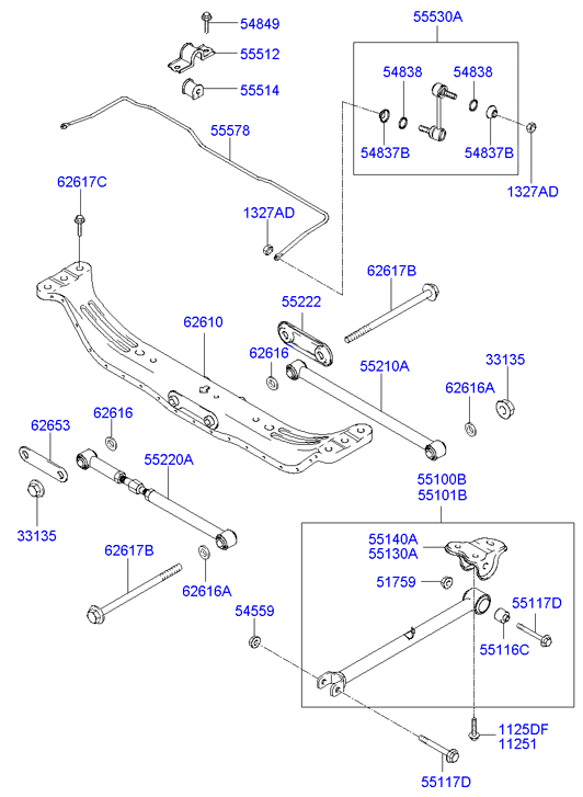 Hyundai 55530-29300 - Asta/Puntone, Stabilizzatore www.autoricambit.com