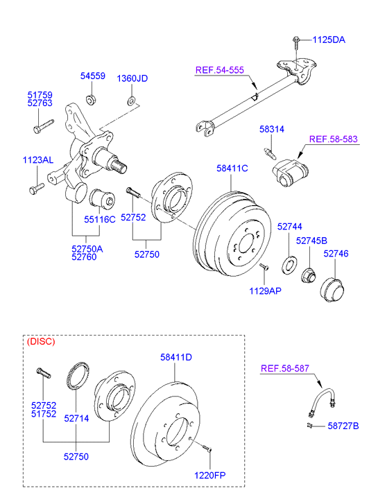 KIA 527102D315 - Kit cuscinetto ruota www.autoricambit.com