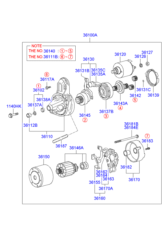 Hyundai (BEIJING) 36100-23160 - Motorino d'avviamento www.autoricambit.com