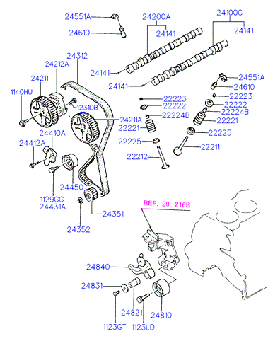 KIA 24312 33160 - Cinghia dentata www.autoricambit.com