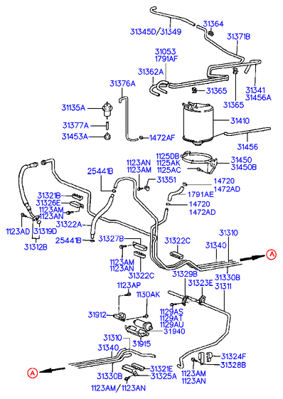 Hyundai 31911-34000 - Filtro carburante www.autoricambit.com