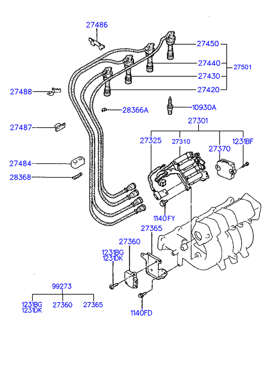 Hyundai 18812-11061 - Candela accensione www.autoricambit.com