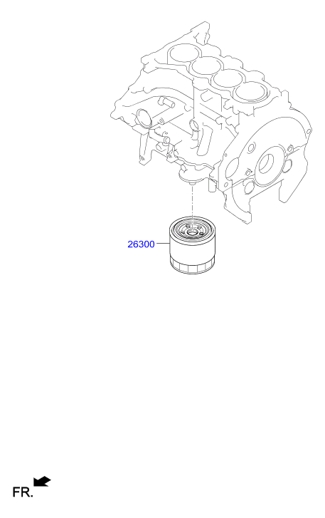 KIA 2630035504 - Filtro olio www.autoricambit.com