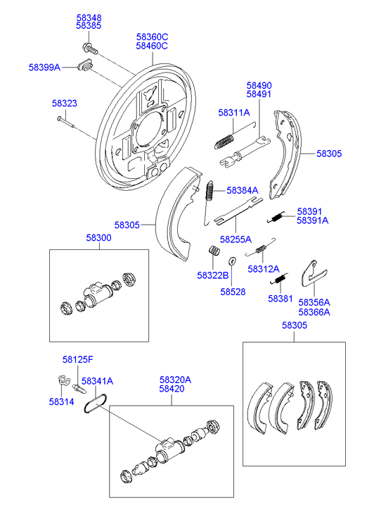 KIA 58420-4A210 - Cilindretto freno www.autoricambit.com